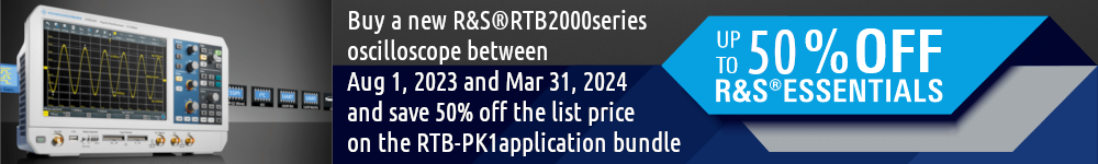 R&S PK1 applications bundle 50% off promotion
