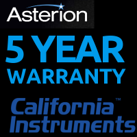 California Instruments 5 year warranty on Asterion AC units