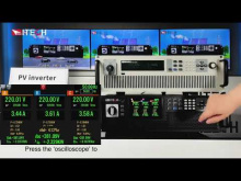 Embedded thumbnail for ITECH IT7900 Regenerative Grid Simulator demo with PV simulator and PV inverter