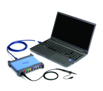 Pico Technology PicoScope 4824 PC USB oscilloscope with laptop