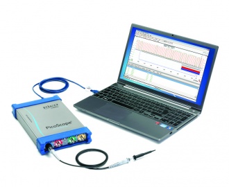 Pico Technology PicoScope 6000 Series PC USB oscilloscope with laptop