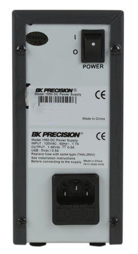 BK Precision 1550 DC Power Supply - rear