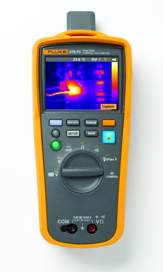 Fluke 279 FC Thermal Imaging Multimeter - front with IR