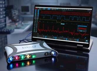 Pico PicoScope 5000E Series scope with laptop (not included)
