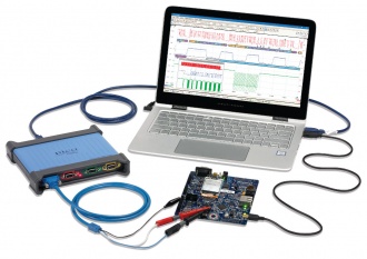 Pico Technology PicoScope 4444 PC USB differential oscilloscope setup