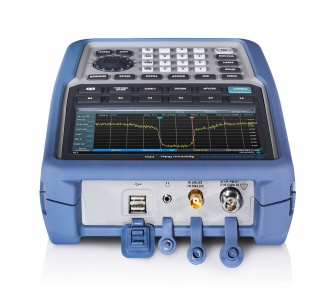 Rohde and Schwarz FPH Series "Spectrum Rider" spectrum analyzer - top connectors