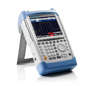 Rohde and Schwarz FSH series hand-held spectrum analyzer - side