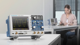 RTC1002 (RTC1000 Series) Oscilloscope - on desk