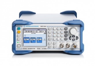 Rohde and Schwarz SMC100A signal generator - front