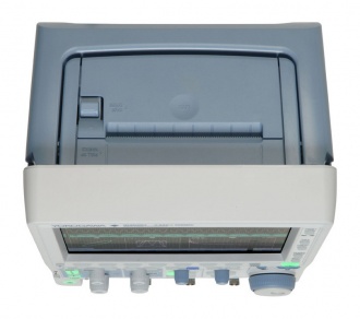 Yokogawa DLM2000 Series oscilloscope top panel with printer option