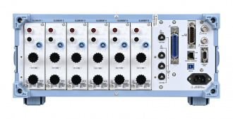 Yokogawa WT1800R series front panel with six input modules loaded